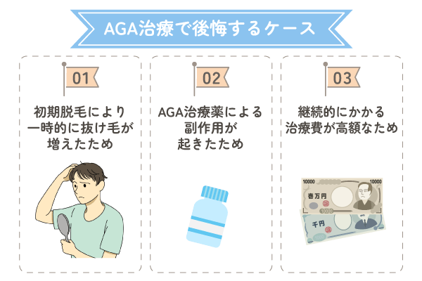 AGA治療で後悔するケース