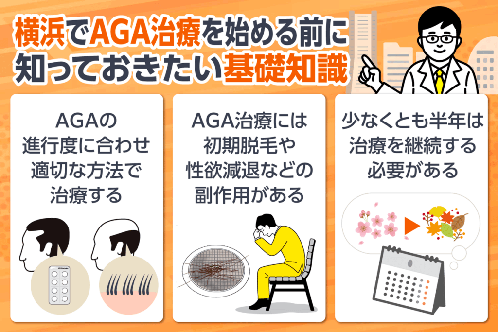 横浜でAGA治療を始める前に知っておきたい基礎知識